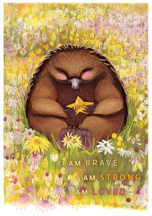 "I am" Echidna Poster